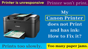 Read more about the article My Canon printer does not print and has ink: how to fix it? (+1 214 513 3852)